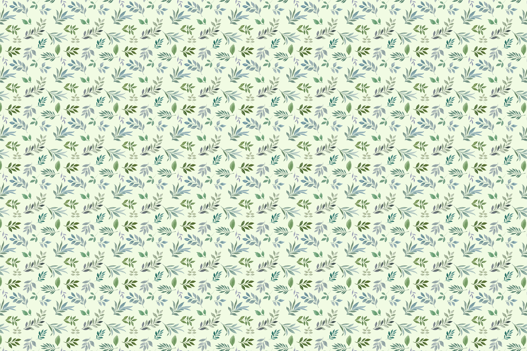 Papier peint Motif de feuilles sur fond blanc : u98629 - Tapeko.fr