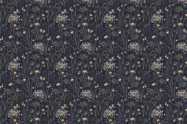 Motif de fleurs sur fond noir Motif de fleurs sur fond noir