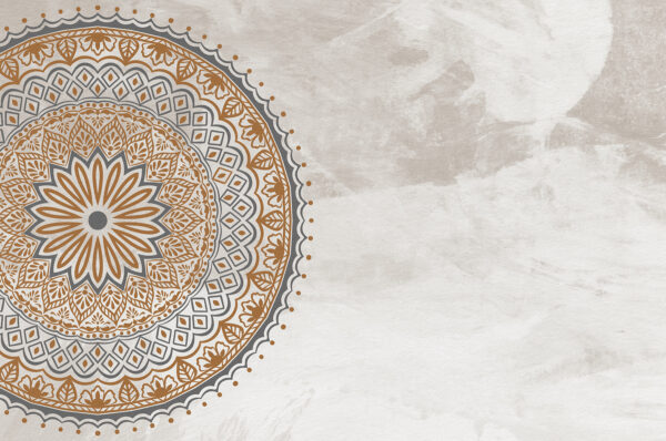 Un motif circulaire sur une surface blanche Un motif circulaire sur une surface blanche
