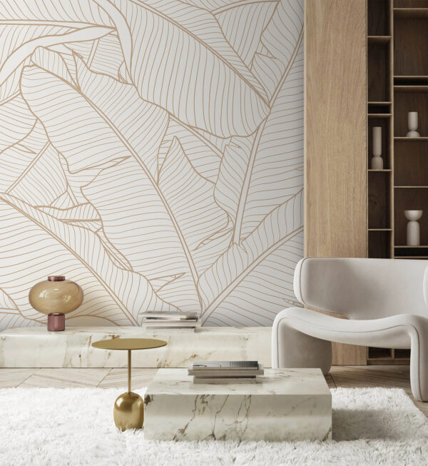 Élégant motif de feuilles pour une décoration moderne Élégant motif de feuilles pour une décoration moderne