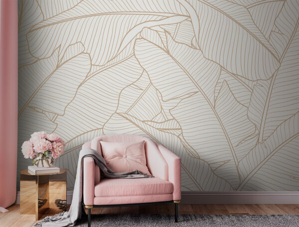 Élégant motif de feuilles pour une décoration moderne Élégant motif de feuilles pour une décoration moderne