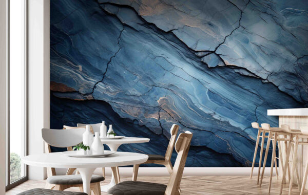 Formations rocheuses et textures bleues abstraites. Formations rocheuses et textures bleues abstraites.