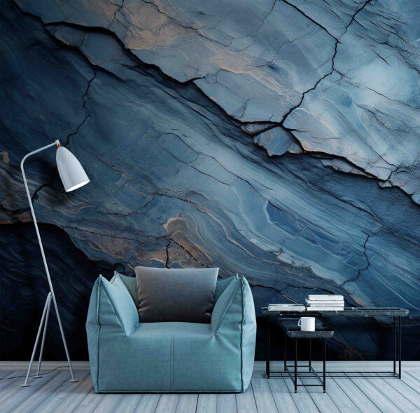 Formations rocheuses et textures bleues abstraites. Formations rocheuses et textures bleues abstraites.