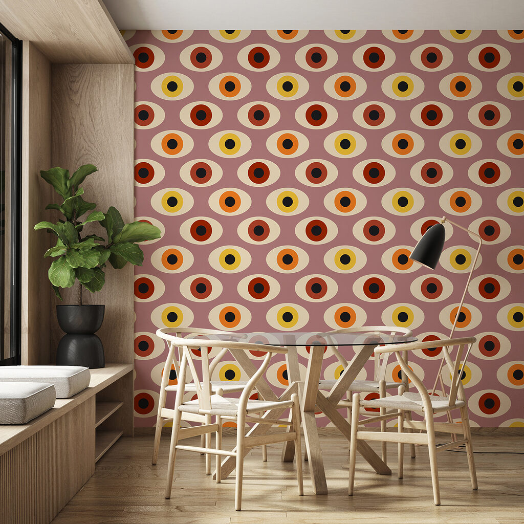 A pattern of colorful ovals A pattern of colorful ovals