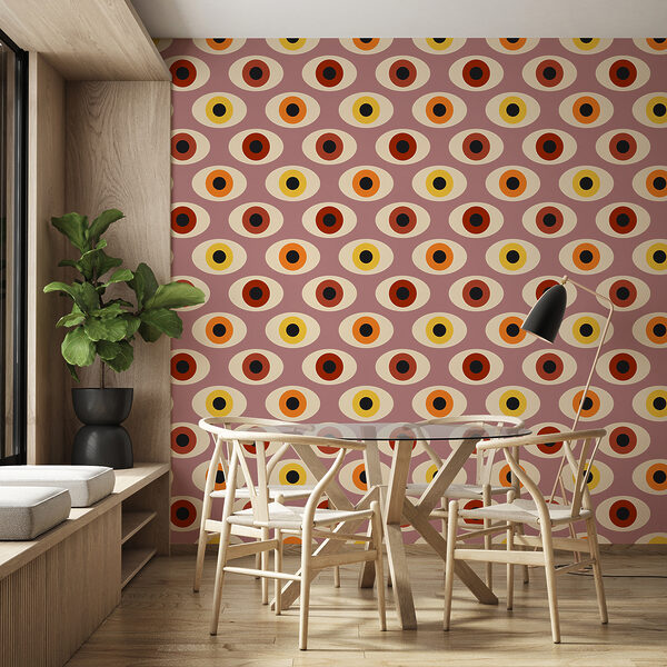 A pattern of colorful ovals A pattern of colorful ovals