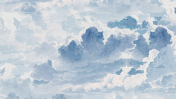 Un ciel bleu et blanc avec des nuages Un ciel bleu et blanc avec des nuages