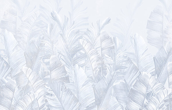 A white leafy pattern
