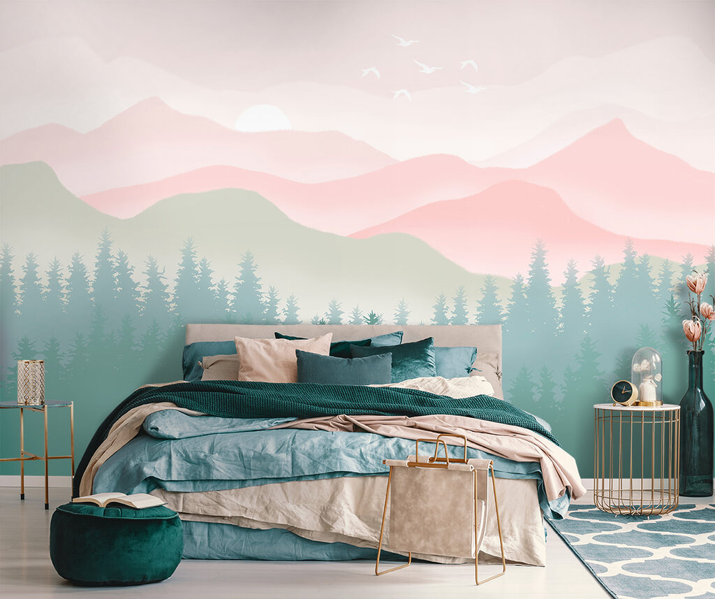 Un paysage avec des arbres et des montagnes u98774pib111m 1024x857 - Un paysage avec des arbres et des montagnes