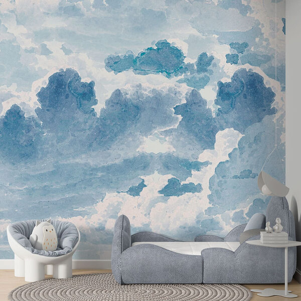 Un ciel bleu et blanc avec des nuages Un ciel bleu et blanc avec des nuages