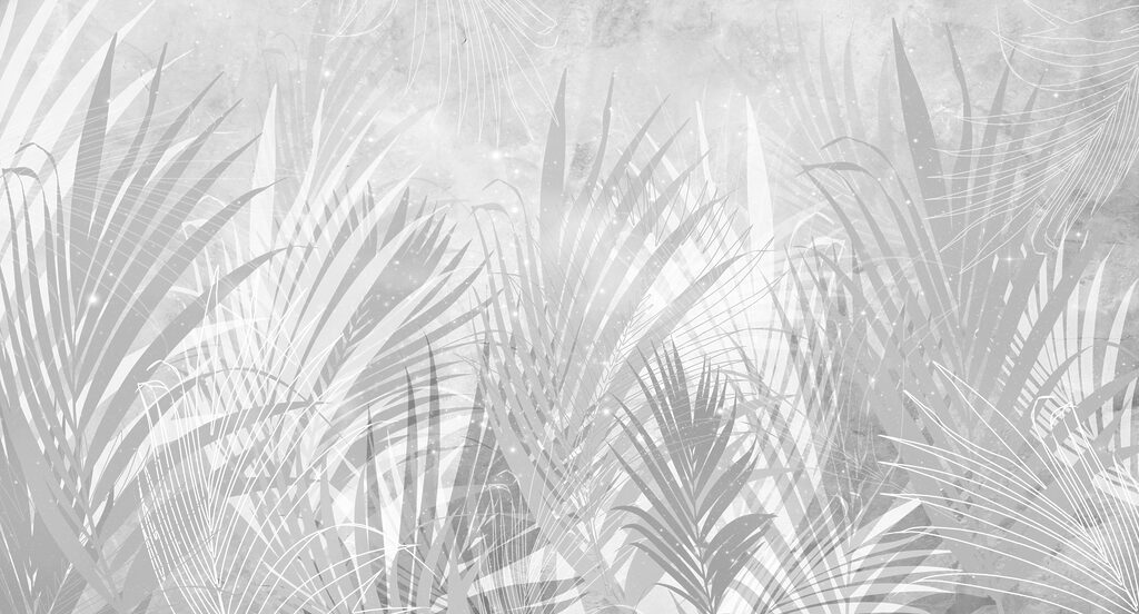 Fond gris et blanc avec des plantes Fond gris et blanc avec des plantes