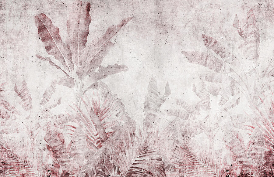 Motif de feuilles tropicales en arrière-plan