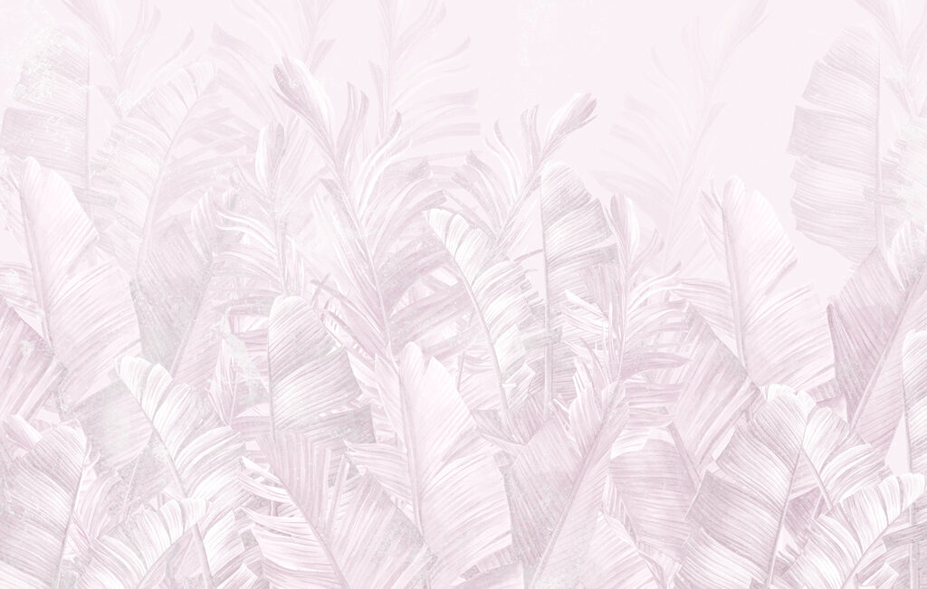 Feuilles douces et pastel dans un arrangement délicat Feuilles douces et pastel dans un arrangement délicat