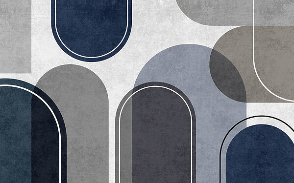 Formes abstraites modernes dans des tons sourds. Formes abstraites modernes dans des tons sourds.