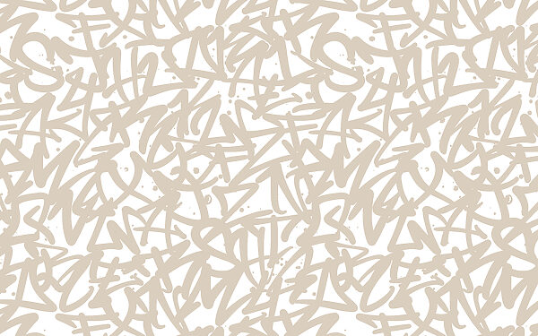A pattern of letters on a white background