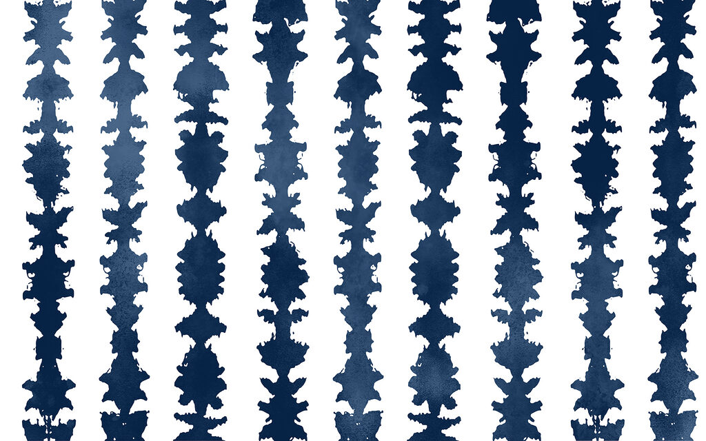 Un motif rayé bleu et blanc Un motif rayé bleu et blanc