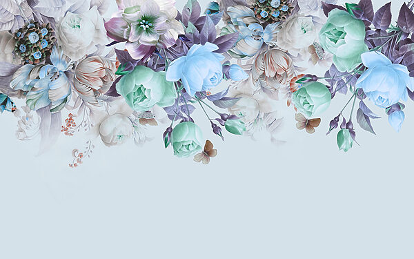 Arrangement floral élégant avec des papillons Arrangement floral élégant avec des papillons