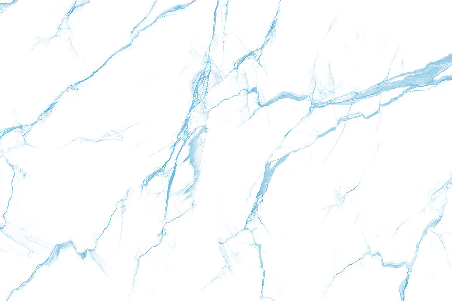 Un marbre blanc et bleu