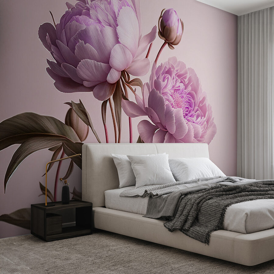 Élégantes pivoines roses à la floraison douce.
