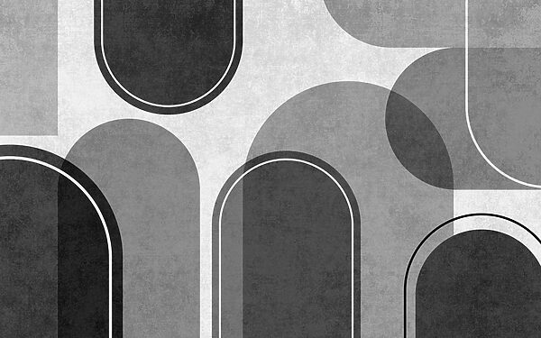 Un fond gris et blanc avec des ovales et des ovales Un fond gris et blanc avec des ovales et des ovales