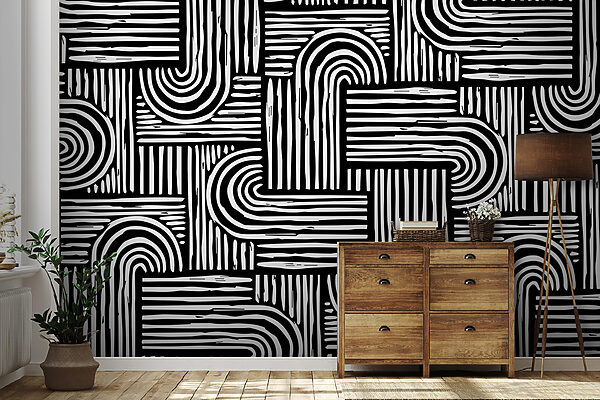 Un motif noir et blanc Un motif noir et blanc