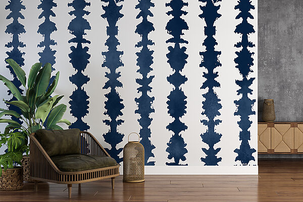 Un motif rayé bleu et blanc Un motif rayé bleu et blanc
