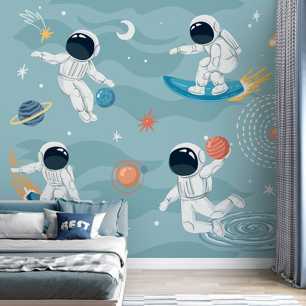 Un groupe d'astronautes dans l'espace Un groupe d'astronautes dans l'espace