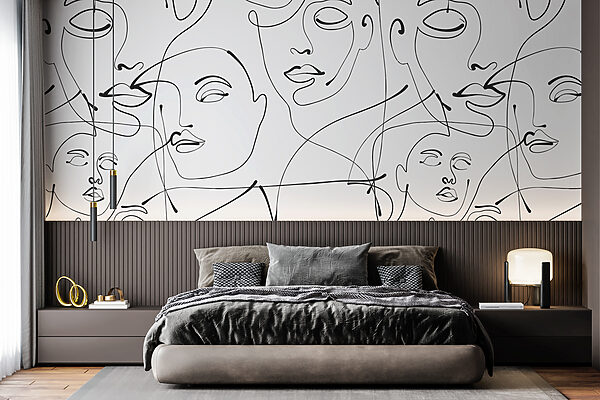 Un motif de lignes noires sur fond blanc Un motif de lignes noires sur fond blanc
