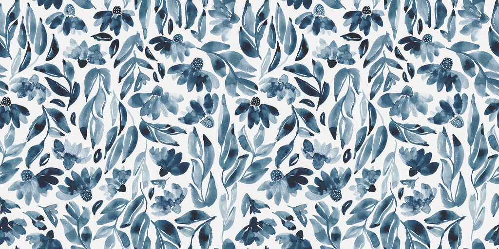 Un motif de fleurs et de feuilles Un motif de fleurs et de feuilles