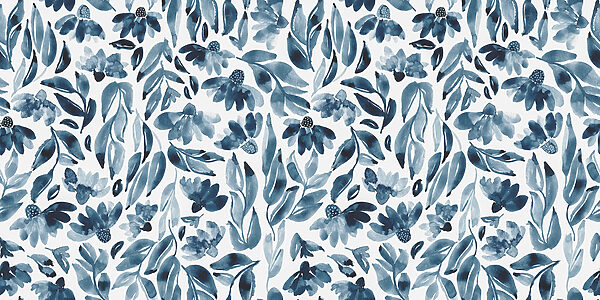 Un motif de fleurs et de feuilles Un motif de fleurs et de feuilles