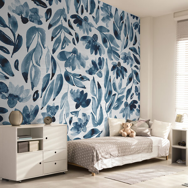 Un motif de fleurs et de feuilles Un motif de fleurs et de feuilles