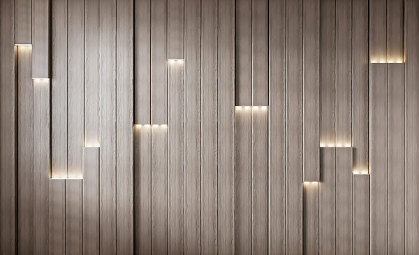 Un mur avec des lumières allumées Un mur avec des lumières allumées