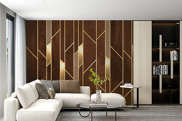 Lignes élégantes sur une riche texture de bois Lignes élégantes sur une riche texture de bois