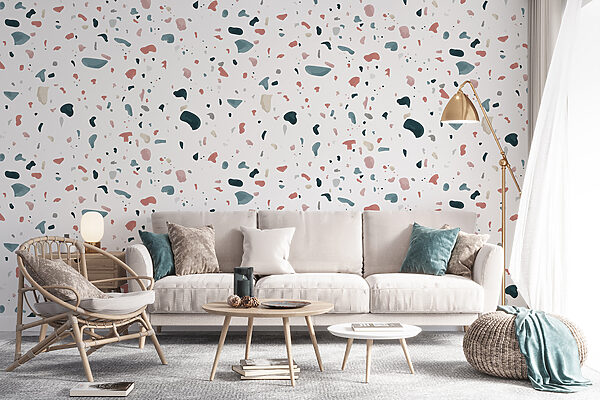 Un motif de petites taches colorées Un motif de petites taches colorées