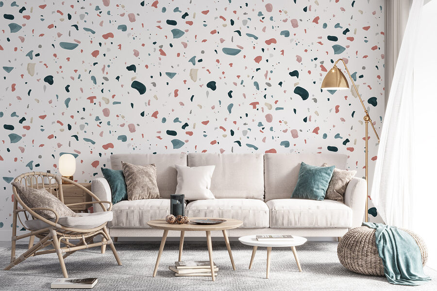 Un motif de petites taches colorées Un motif de petites taches colorées