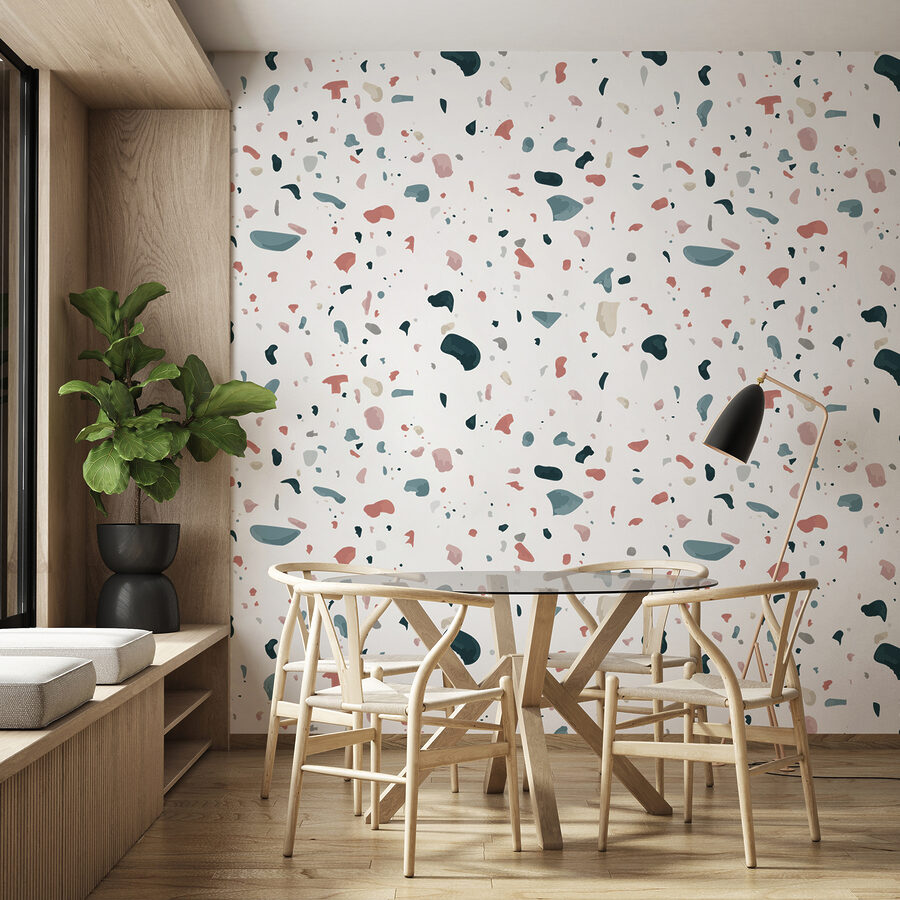Un motif de petites taches colorées Un motif de petites taches colorées