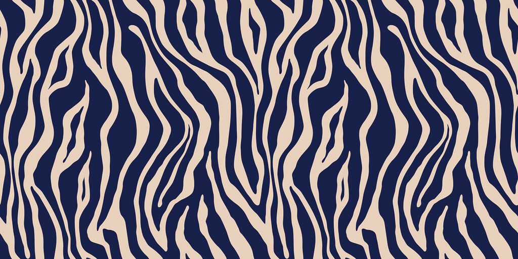 Un imprimé zébré bleu et blanc Un imprimé zébré bleu et blanc