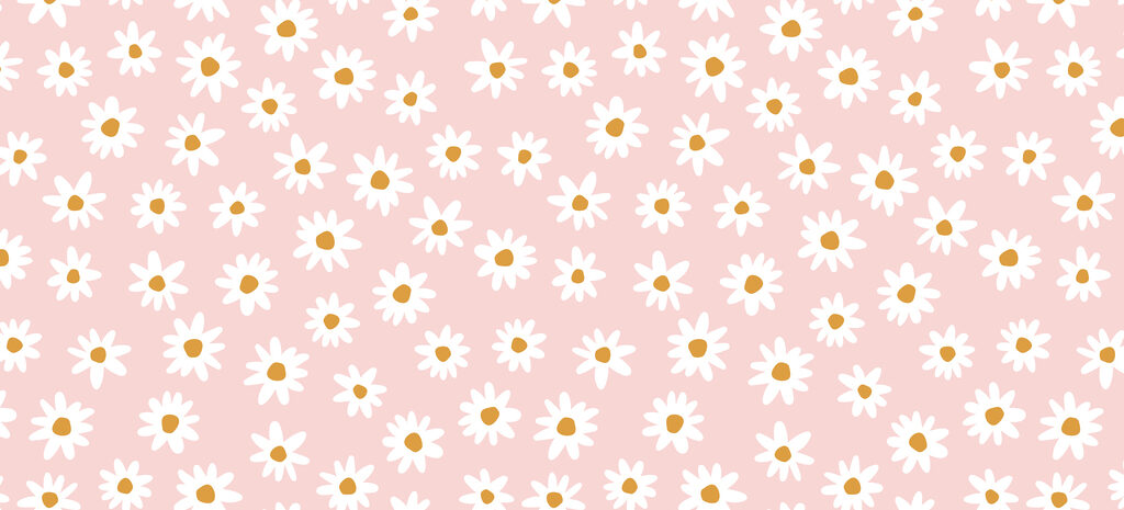 Motif de fleurs blanches sur fond rose Motif de fleurs blanches sur fond rose