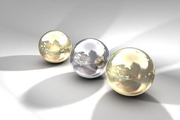 Un groupe de boules brillantes Un groupe de boules brillantes