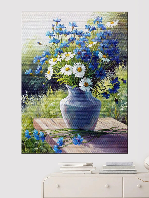 Peinture d'un vase de fleurs Peinture d'un vase de fleurs