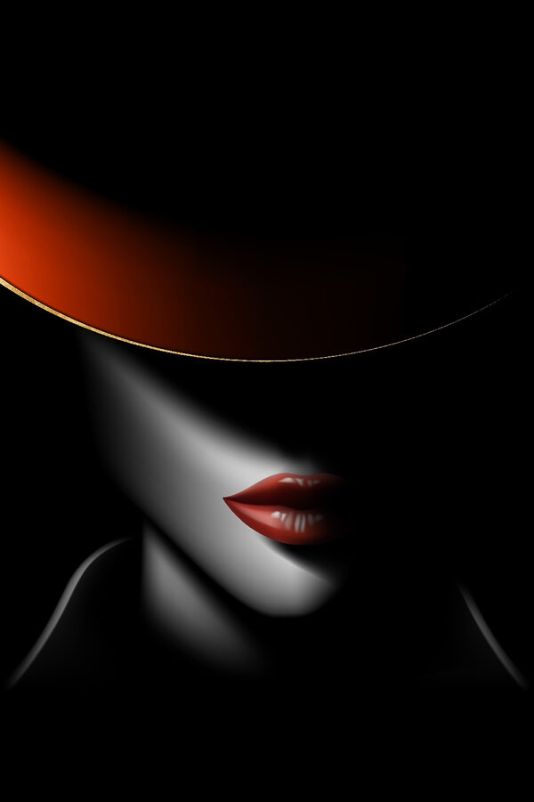 Une femme portant un chapeau Une femme portant un chapeau