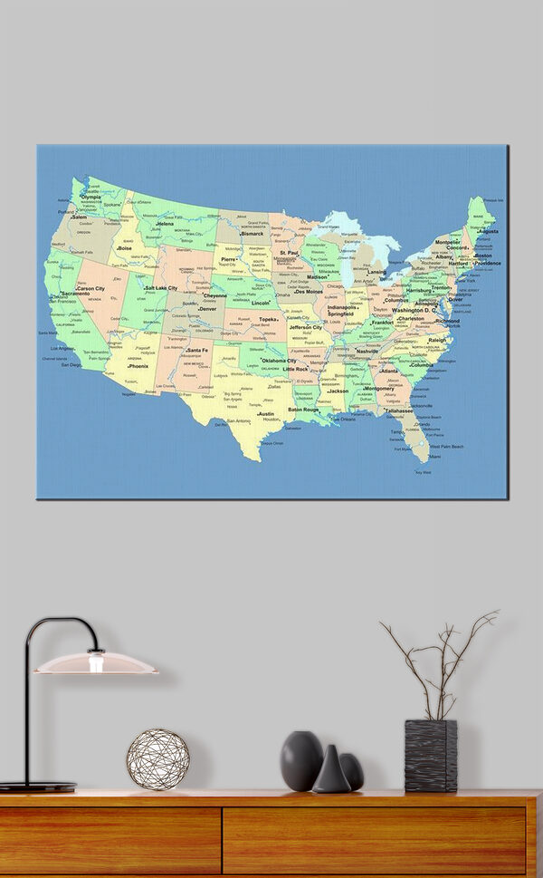 Une carte des États-Unis Une carte des États-Unis