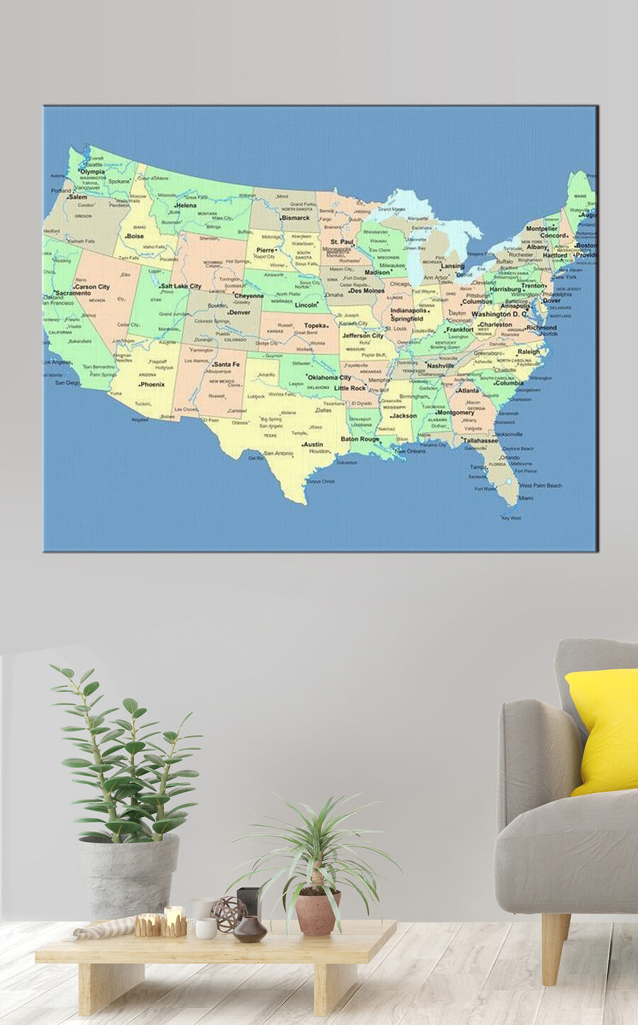 Une carte des États-Unis Une carte des États-Unis