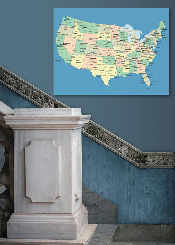 Une carte des États-Unis Une carte des États-Unis