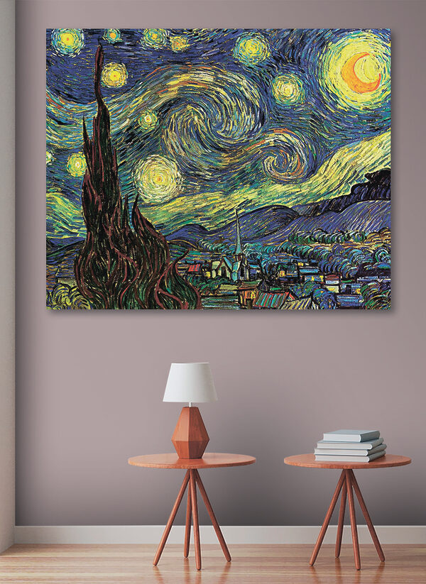 Une peinture d'une nuit étoilée Une peinture d'une nuit étoilée