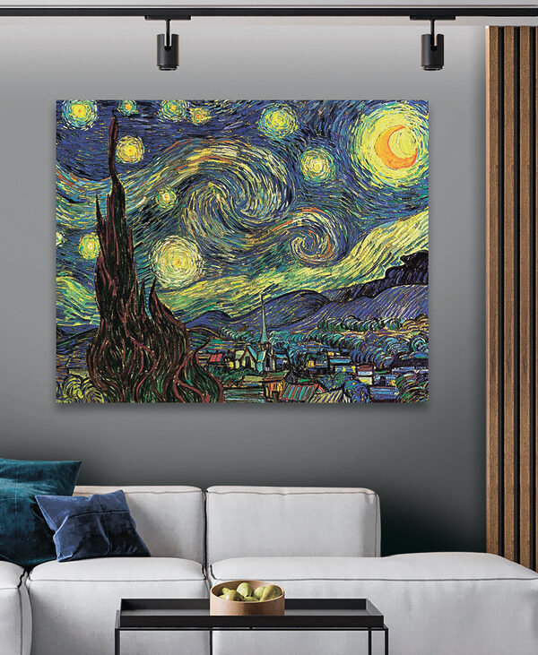 Une peinture d'une nuit étoilée Une peinture d'une nuit étoilée