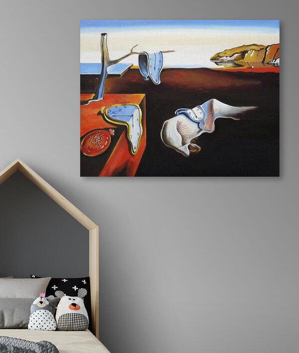 Une peinture d'un chat avec une horloge dessus Une peinture d'un chat avec une horloge dessus