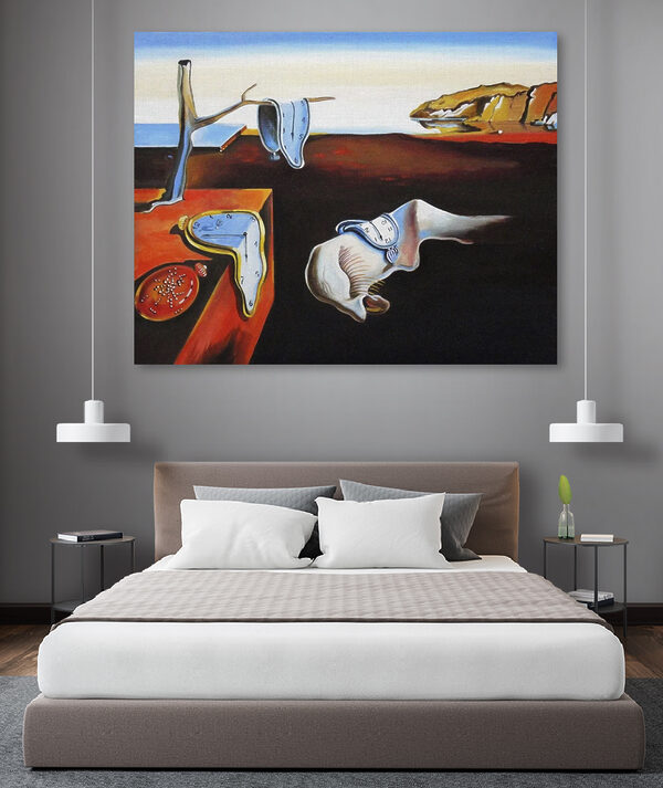 Une peinture d'un chat avec une horloge dessus Une peinture d'un chat avec une horloge dessus