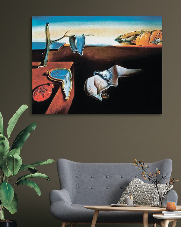 Une peinture d'un chat avec une horloge dessus Une peinture d'un chat avec une horloge dessus