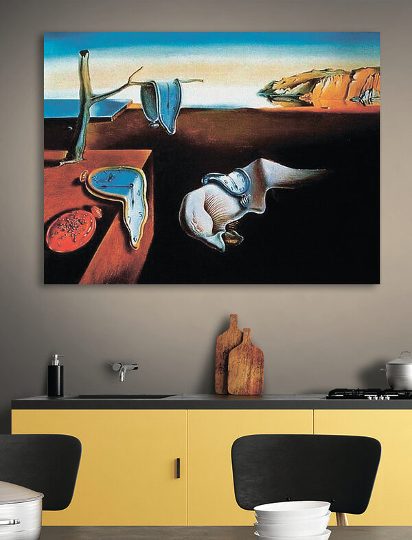 Une peinture d'un chat avec une horloge dessus Une peinture d'un chat avec une horloge dessus