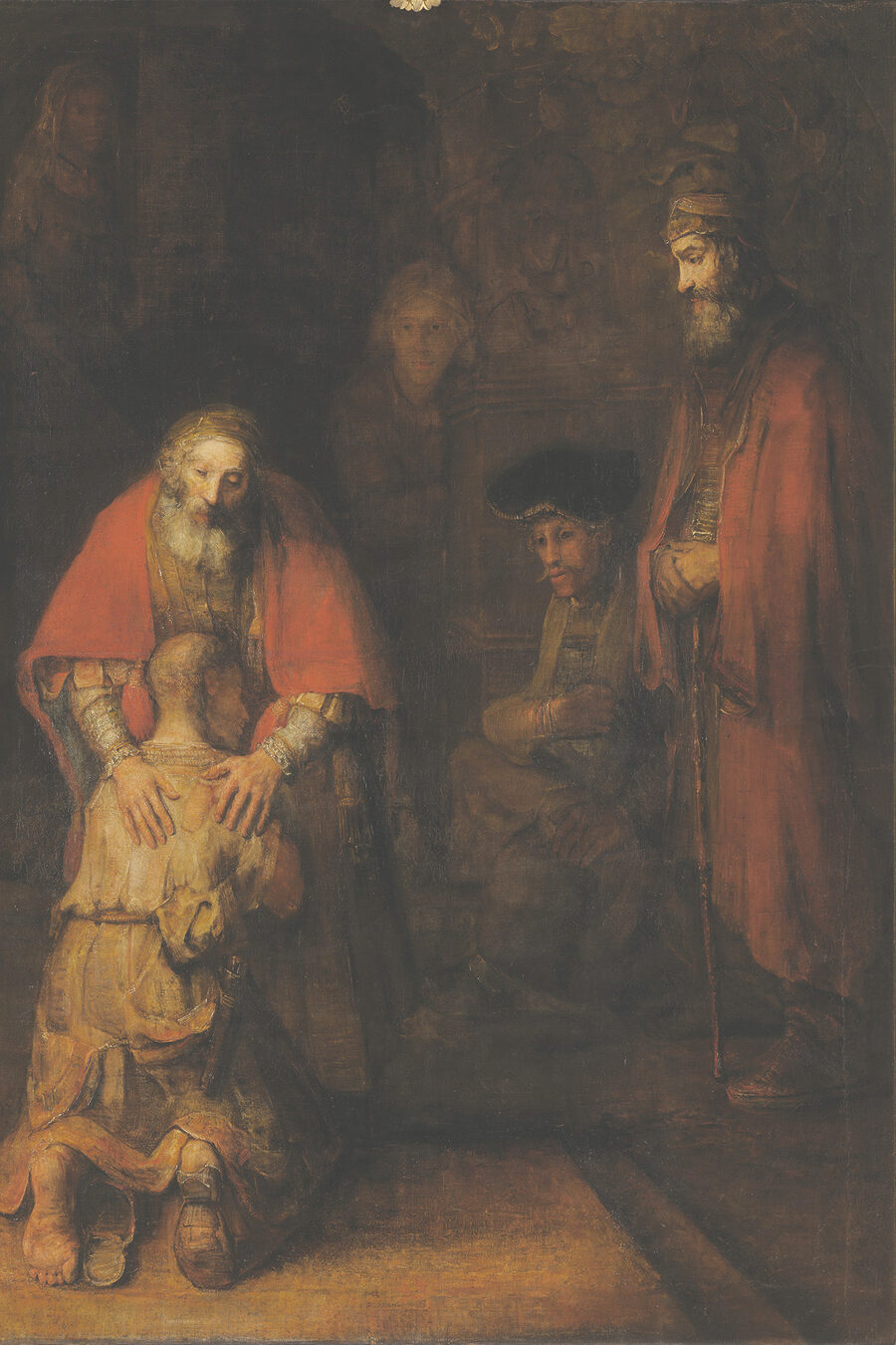 Peinture d'un groupe de personnes